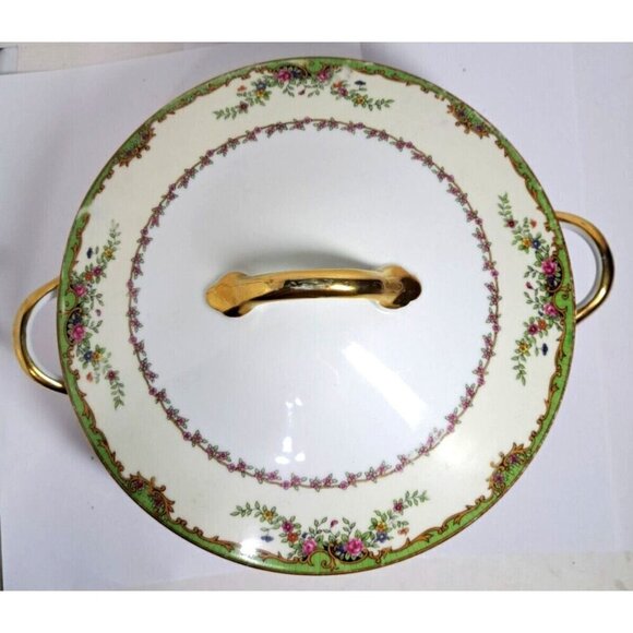 Vintage Noritake Nordich Round Covered Vegetable Serving Bowl - Picture 1 of 12